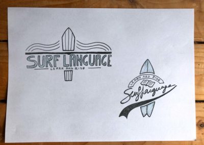 Surflanguage logo study