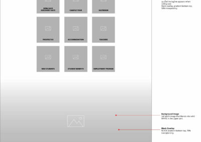 home page wireframe second section